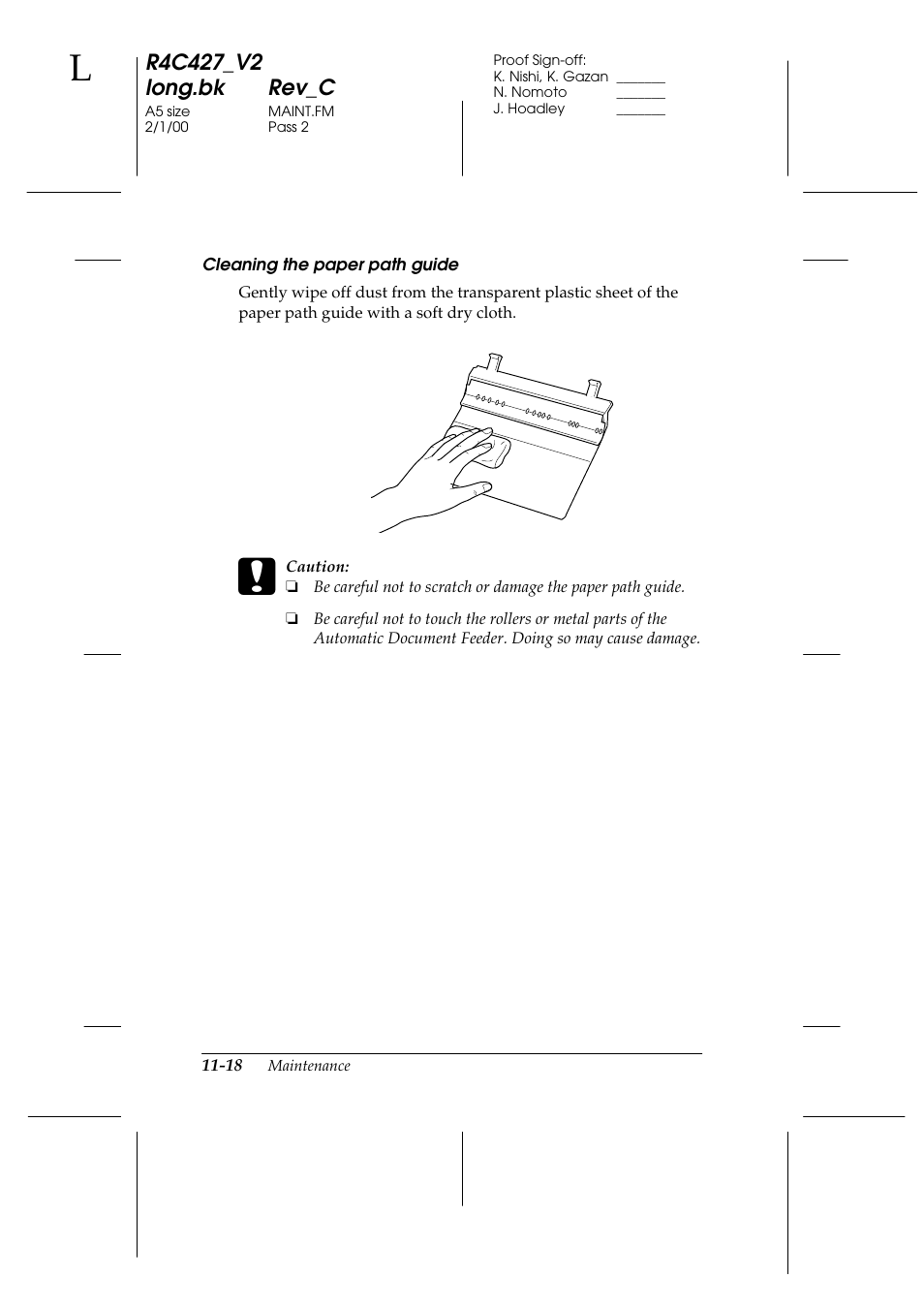 Epson Stylus Scan 2500 User Manual | Page 217 / 293