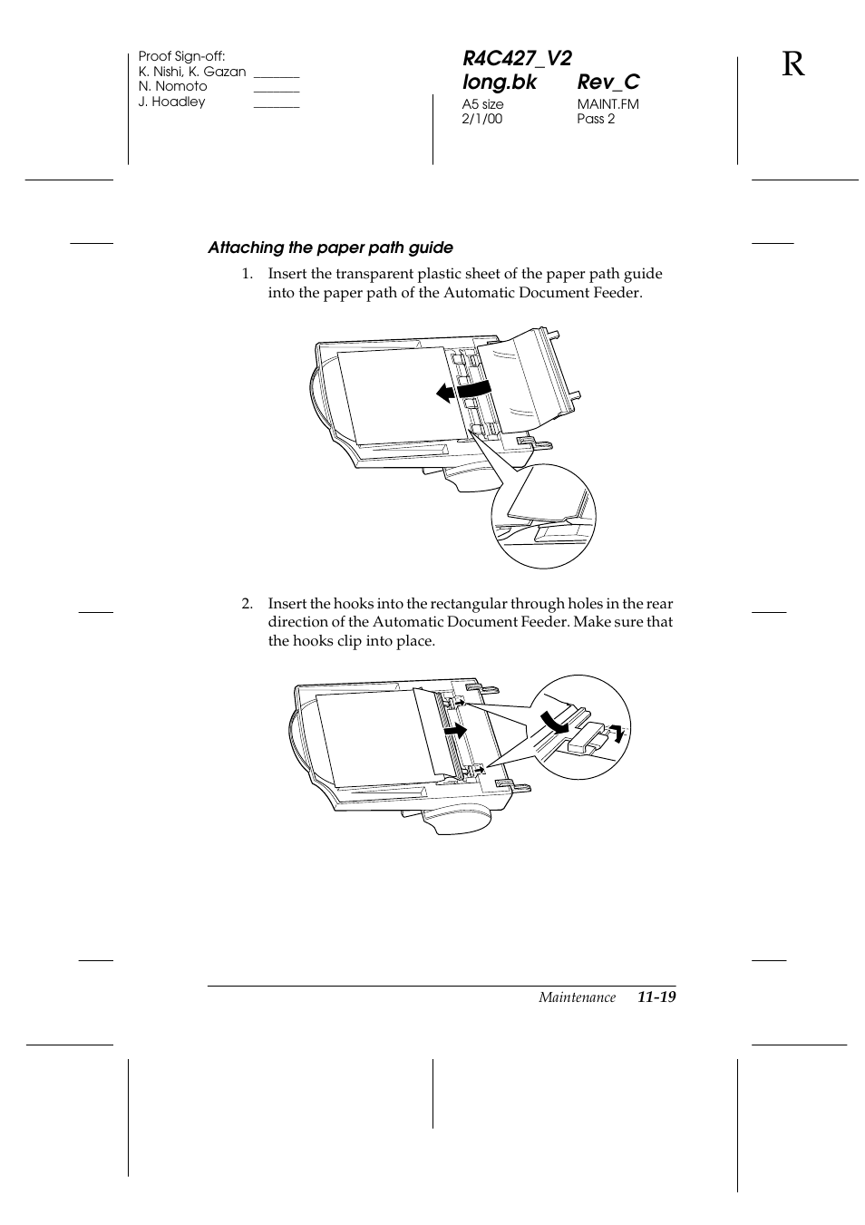 Epson Stylus Scan 2500 User Manual | Page 218 / 293