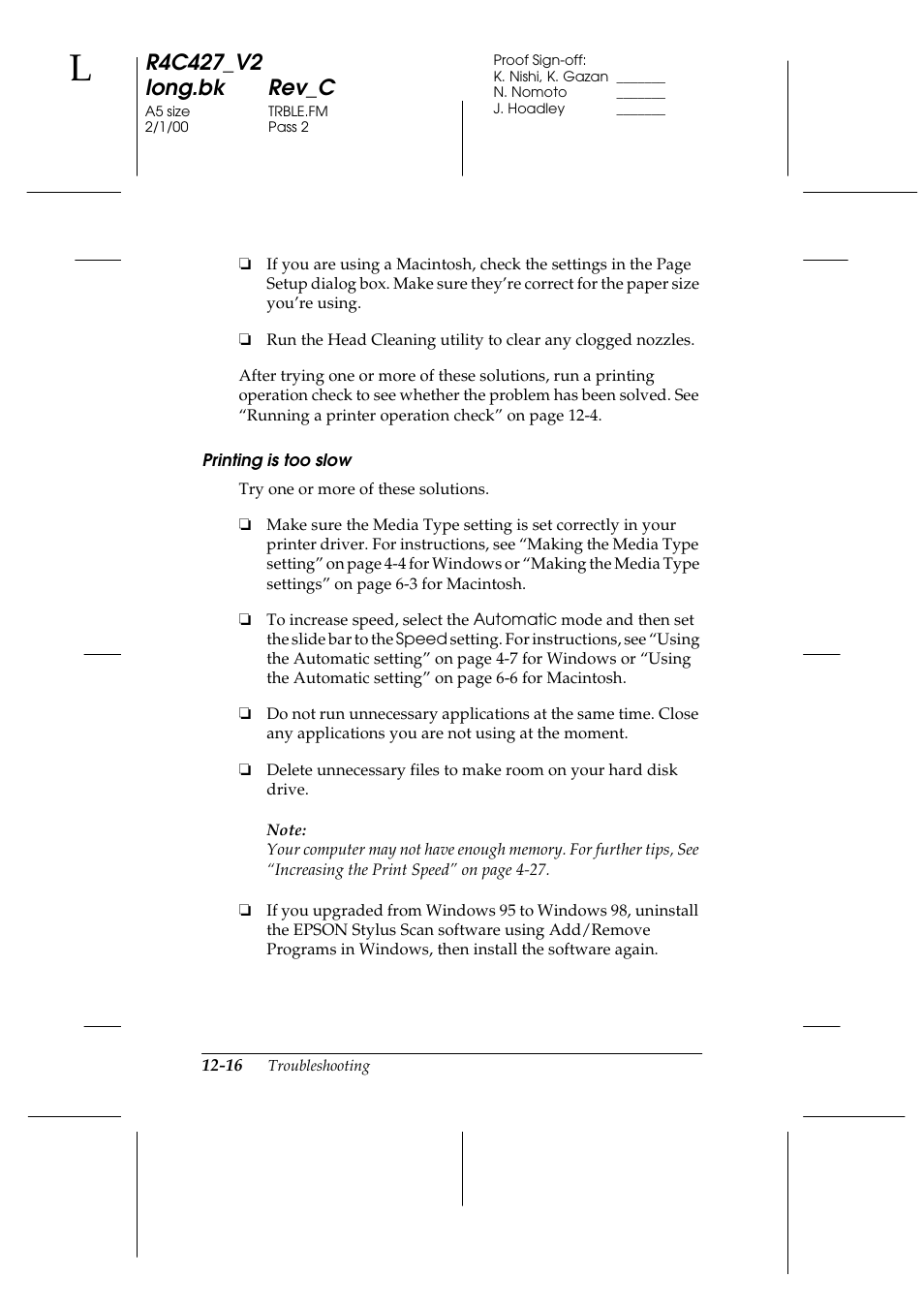 Epson Stylus Scan 2500 User Manual | Page 239 / 293