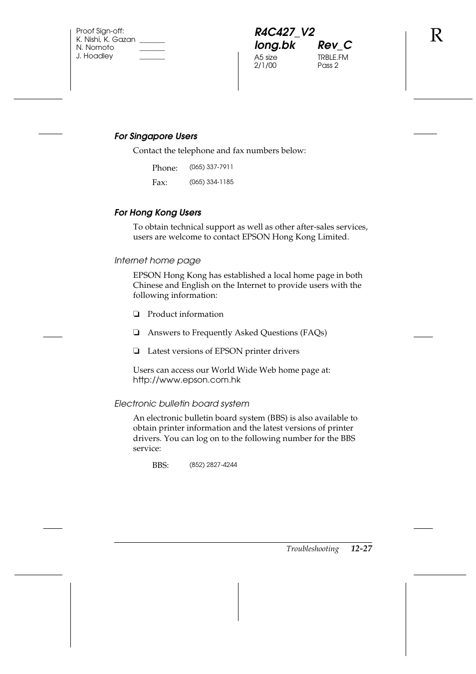 Epson Stylus Scan 2500 User Manual | Page 250 / 293
