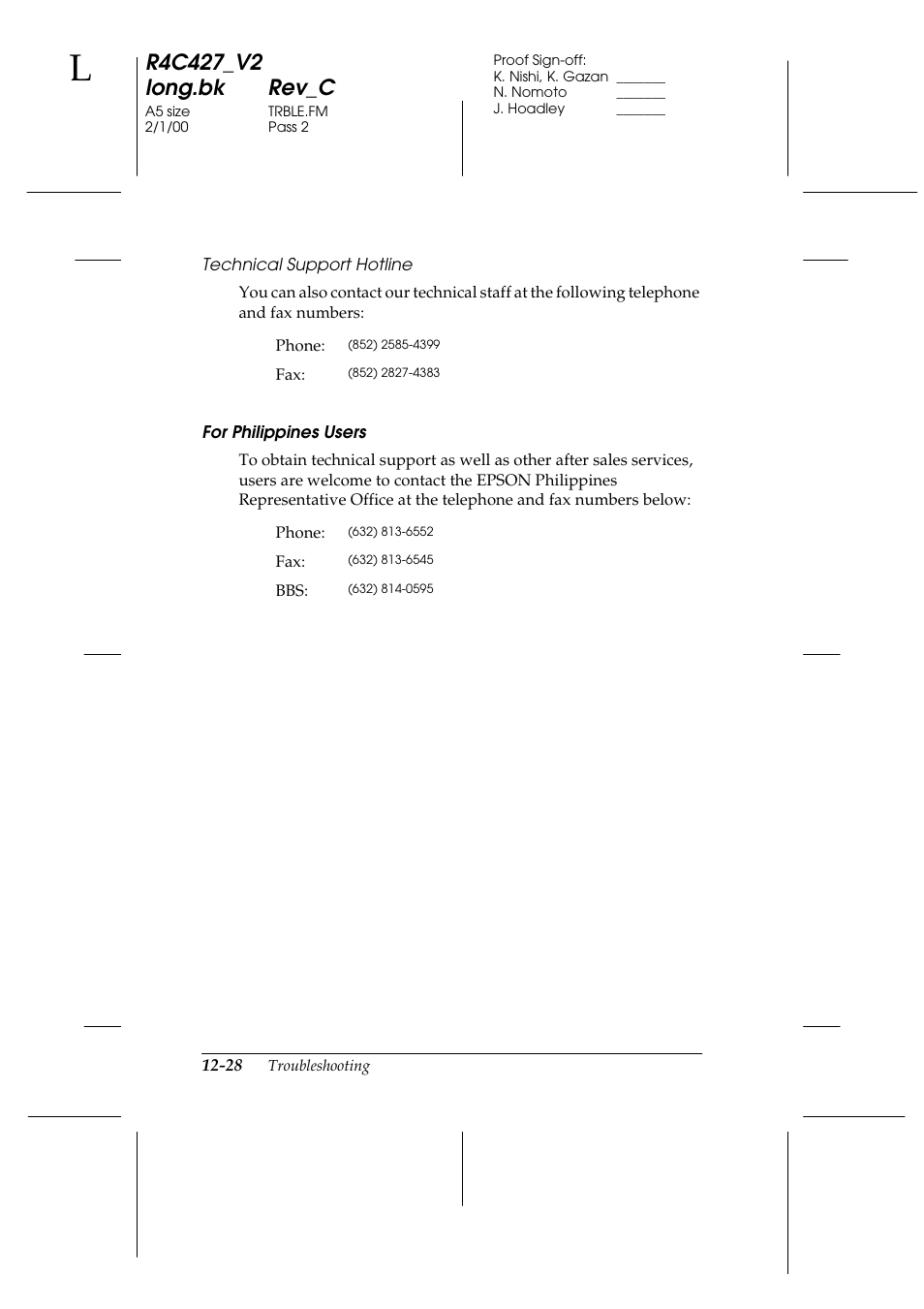 Epson Stylus Scan 2500 User Manual | Page 251 / 293