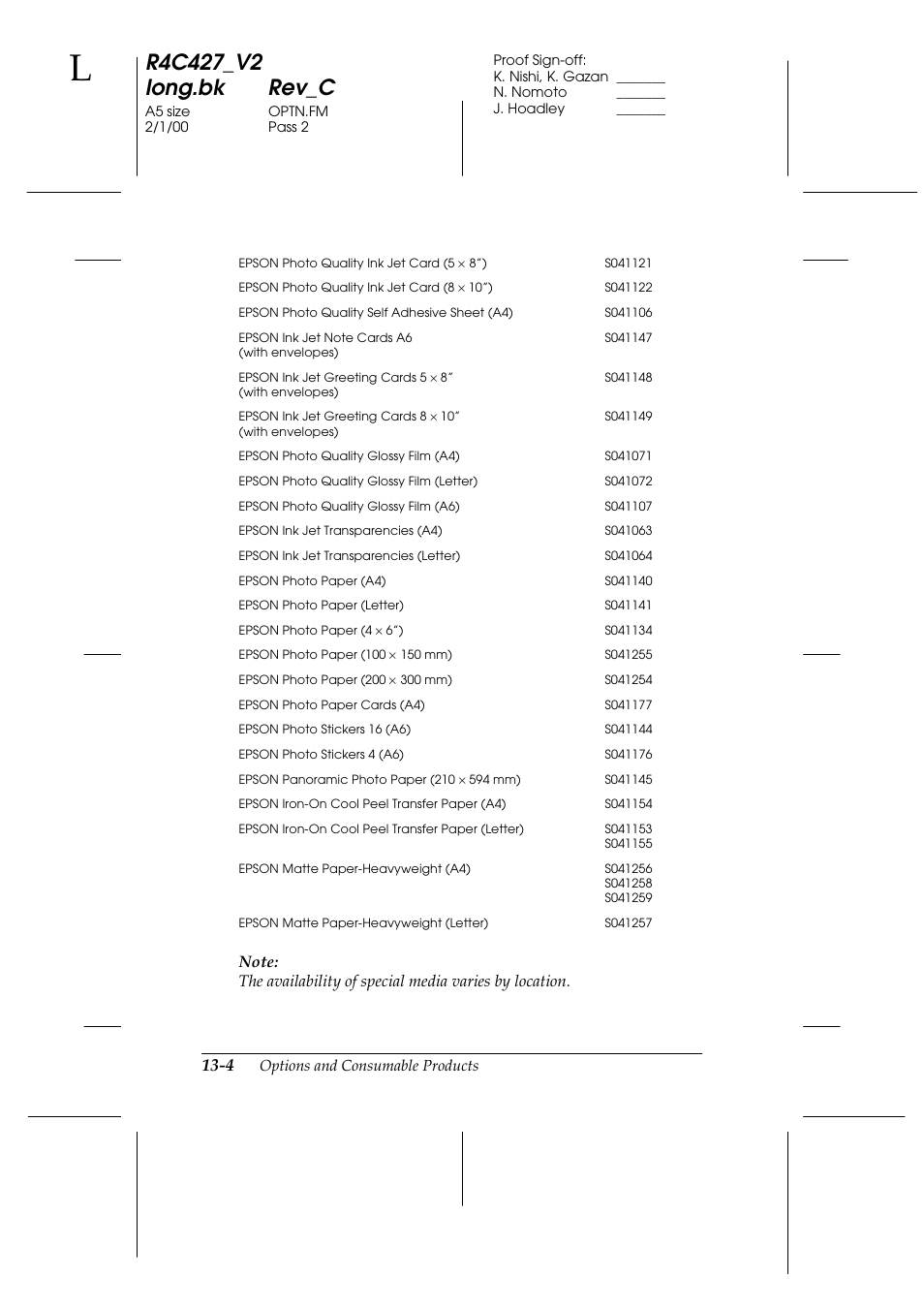 Epson Stylus Scan 2500 User Manual | Page 255 / 293