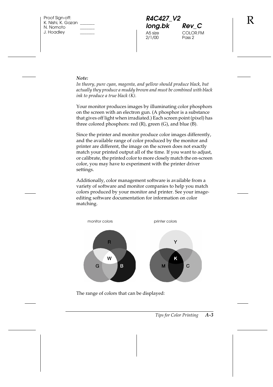Epson Stylus Scan 2500 User Manual | Page 258 / 293