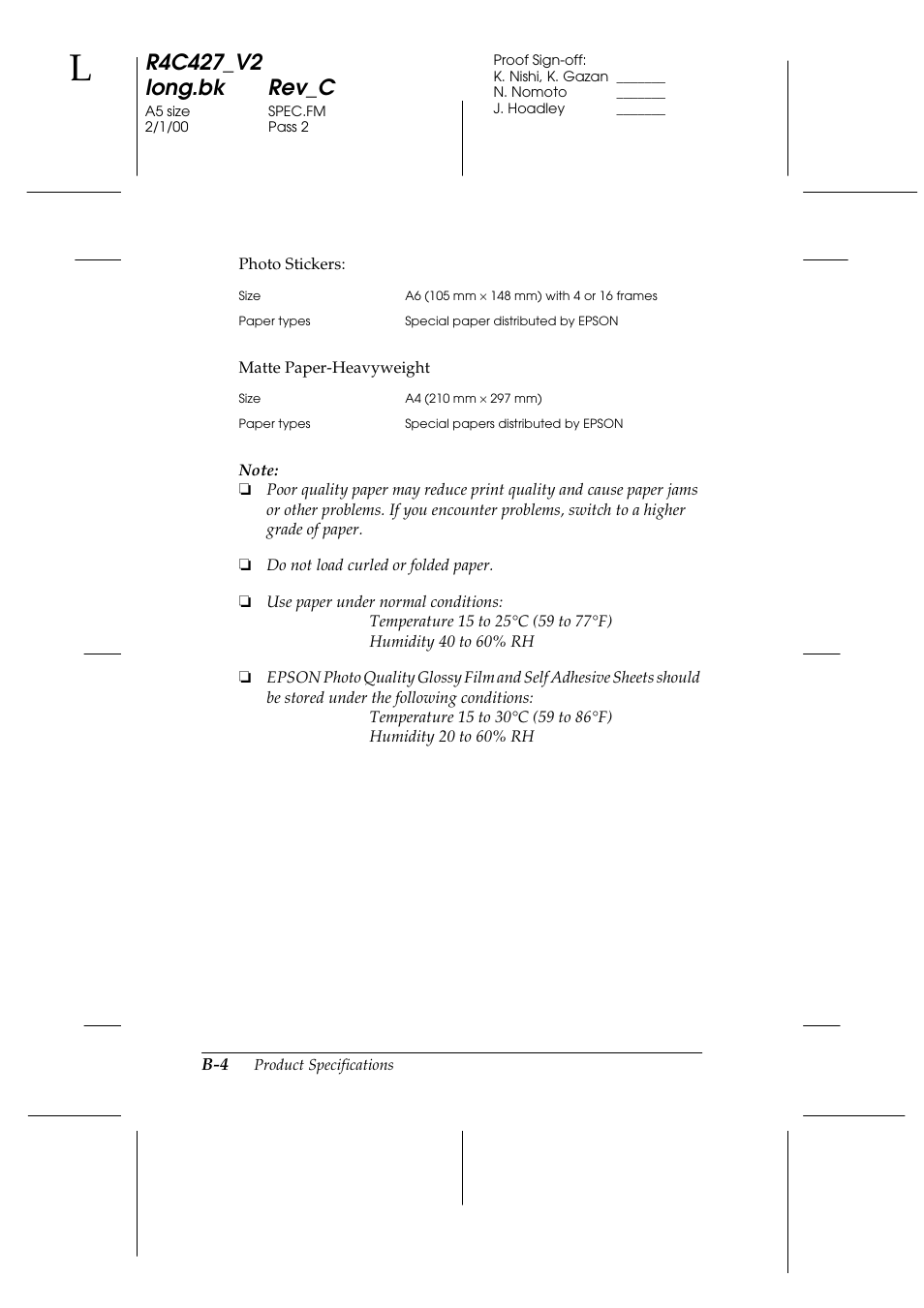 Epson Stylus Scan 2500 User Manual | Page 269 / 293