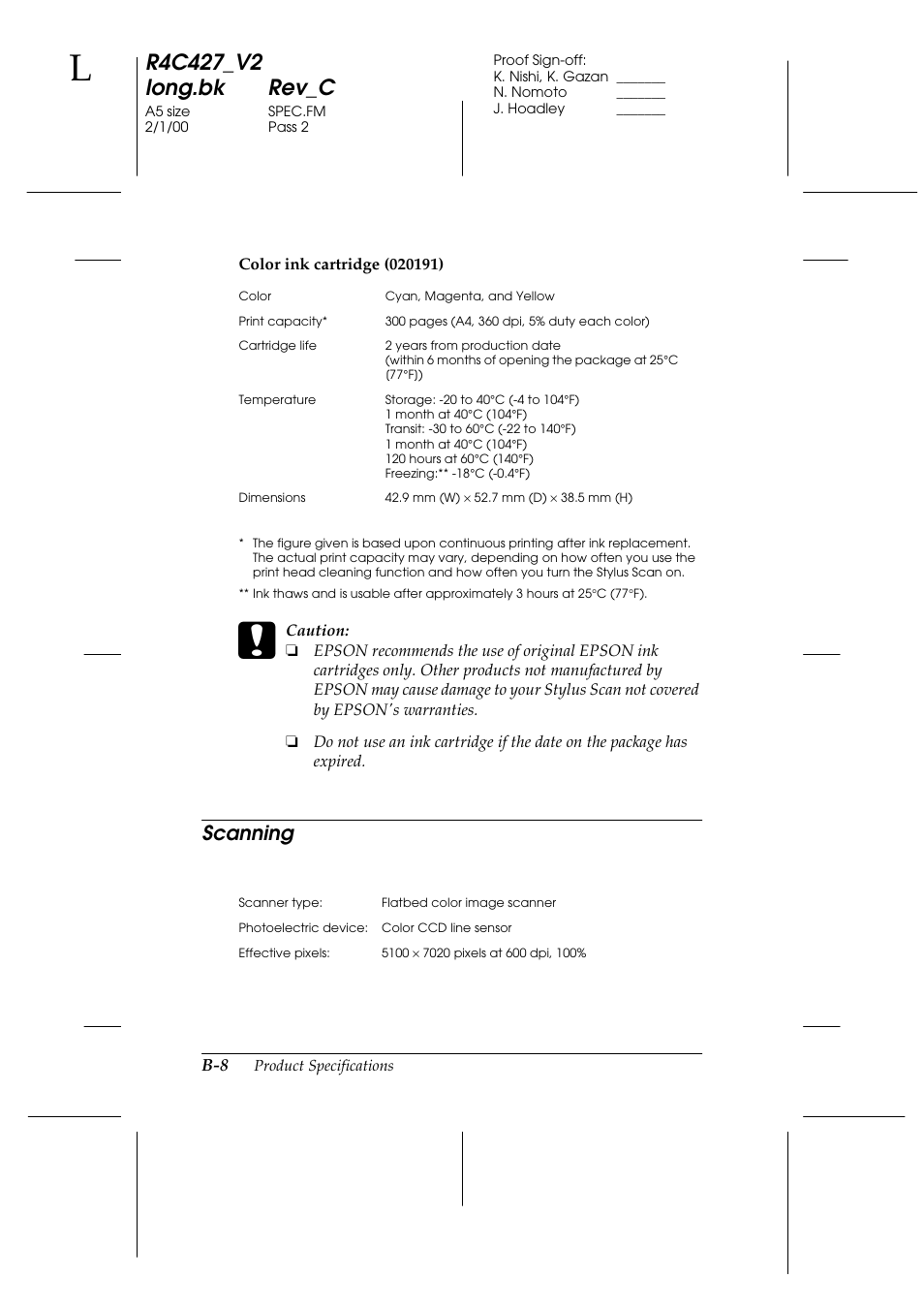 Scanning | Epson Stylus Scan 2500 User Manual | Page 273 / 293