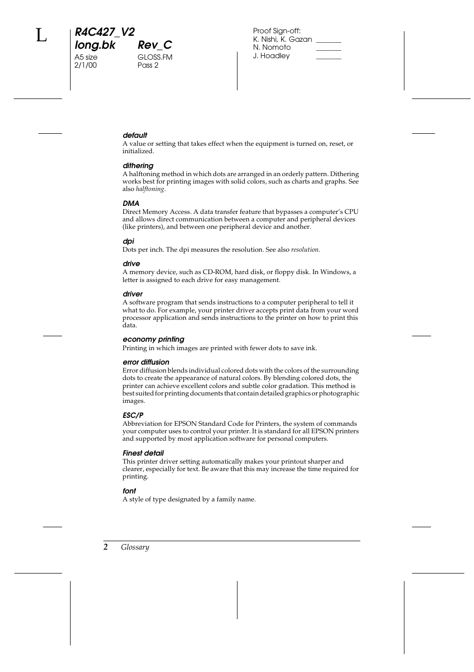 Epson Stylus Scan 2500 User Manual | Page 283 / 293