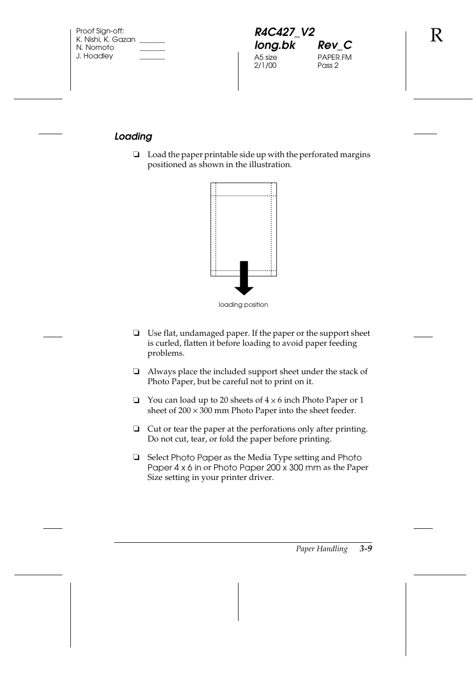 Loading, Loading -9 | Epson Stylus Scan 2500 User Manual | Page 32 / 293