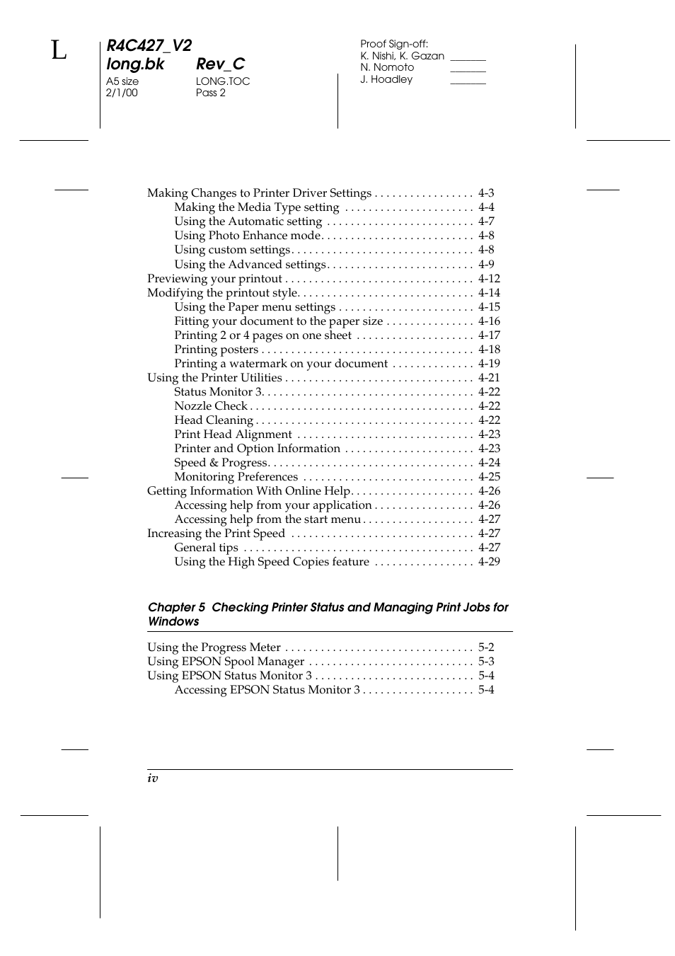 Epson Stylus Scan 2500 User Manual | Page 5 / 293