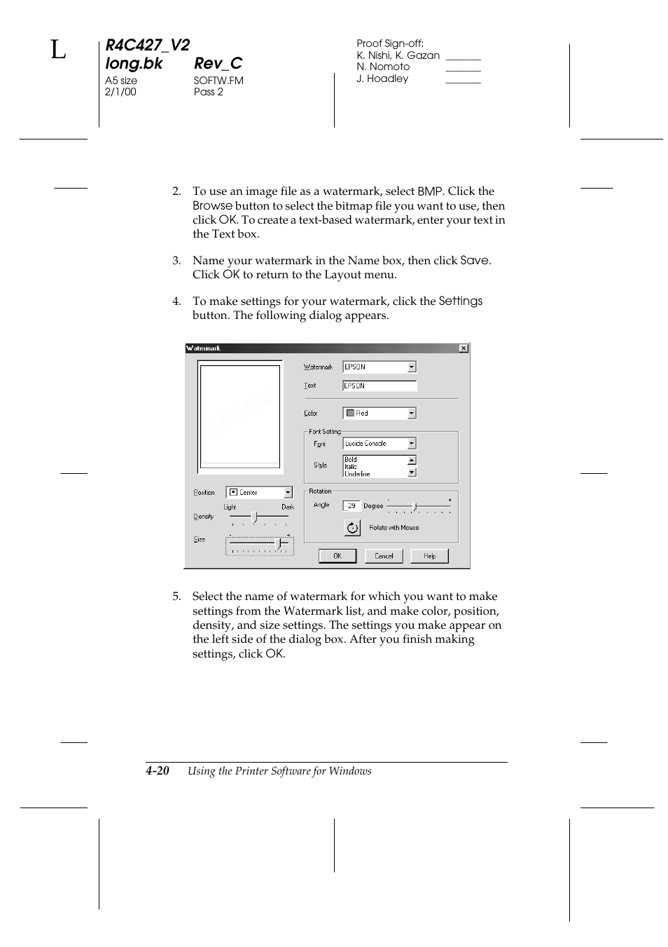 Epson Stylus Scan 2500 User Manual | Page 55 / 293