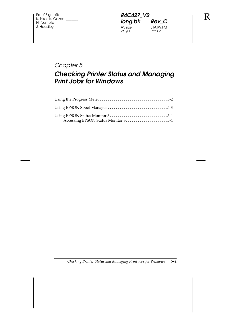 Chapter 5 | Epson Stylus Scan 2500 User Manual | Page 66 / 293