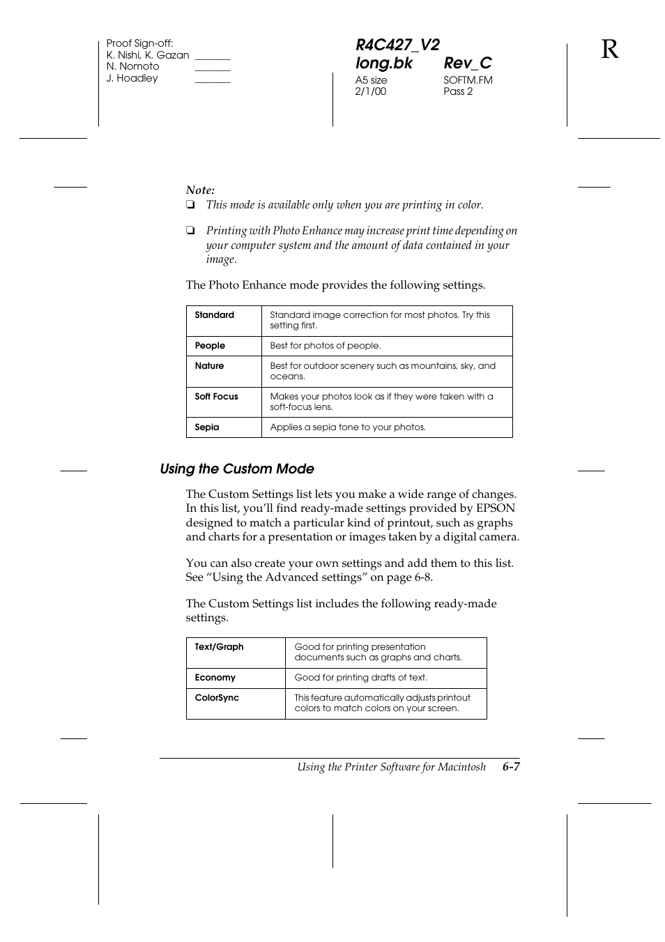 Using the custom mode, Using the custom mode -8 | Epson Stylus Scan 2500 User Manual | Page 78 / 293