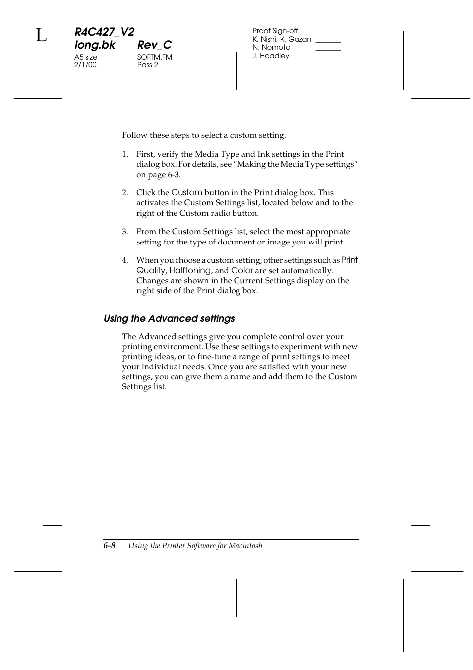 Using the advanced settings | Epson Stylus Scan 2500 User Manual | Page 79 / 293