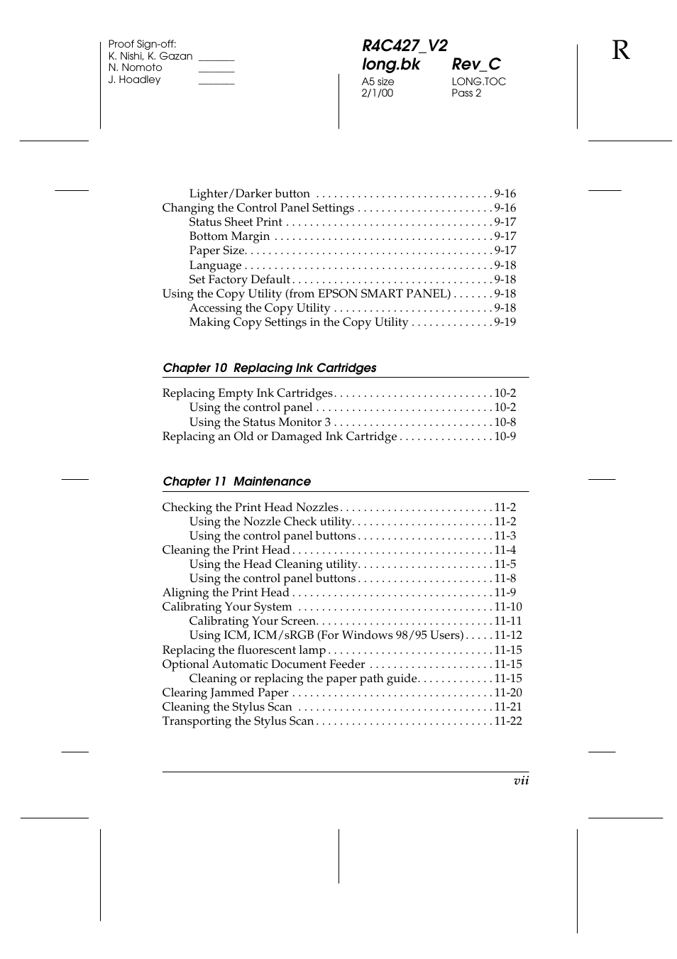 Epson Stylus Scan 2500 User Manual | Page 8 / 293