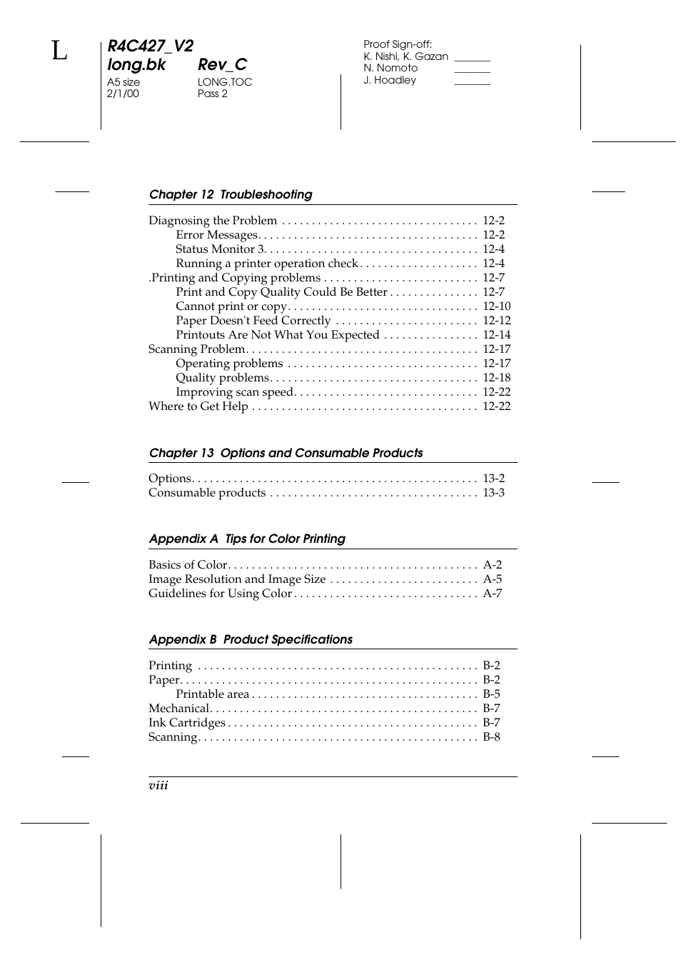 Epson Stylus Scan 2500 User Manual | Page 9 / 293