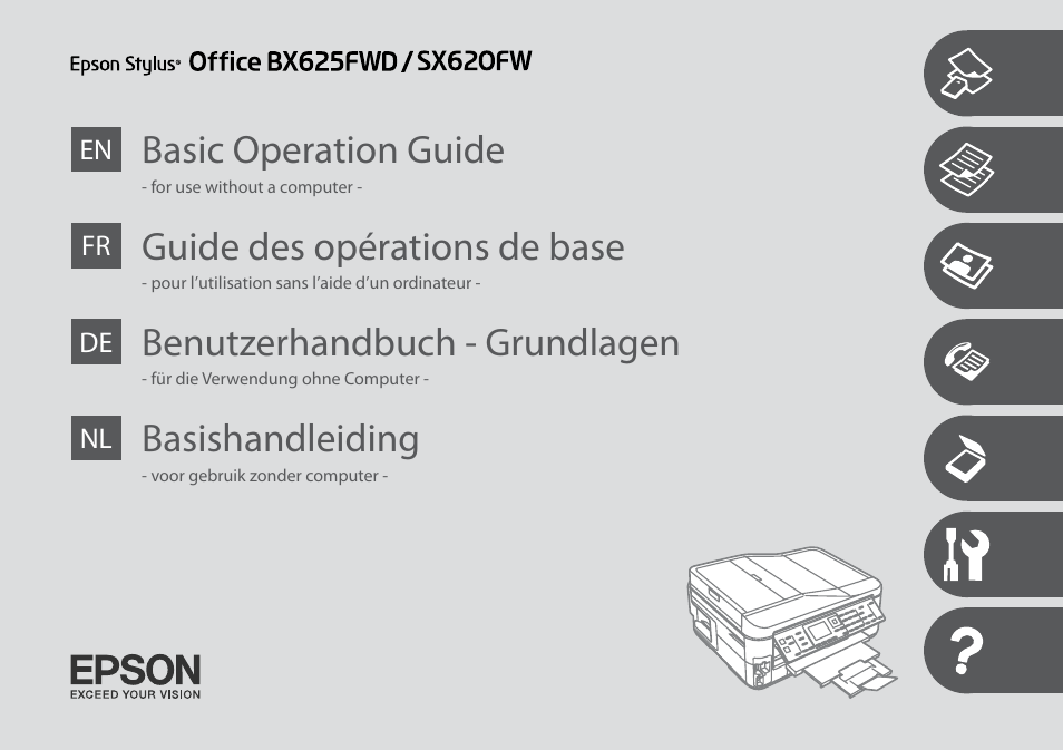 Epson Stylus SX620FW User Manual | 148 pages
