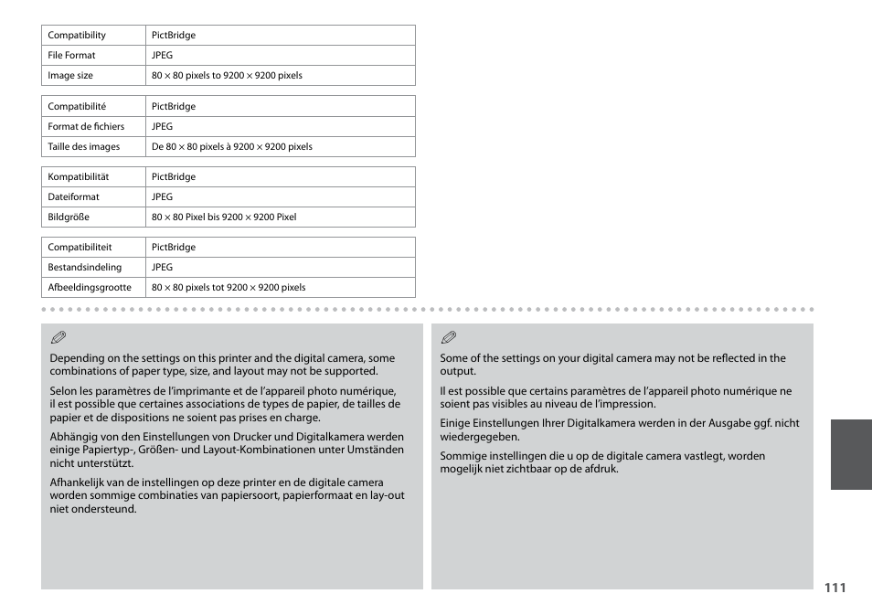 Epson Stylus SX620FW User Manual | Page 111 / 148