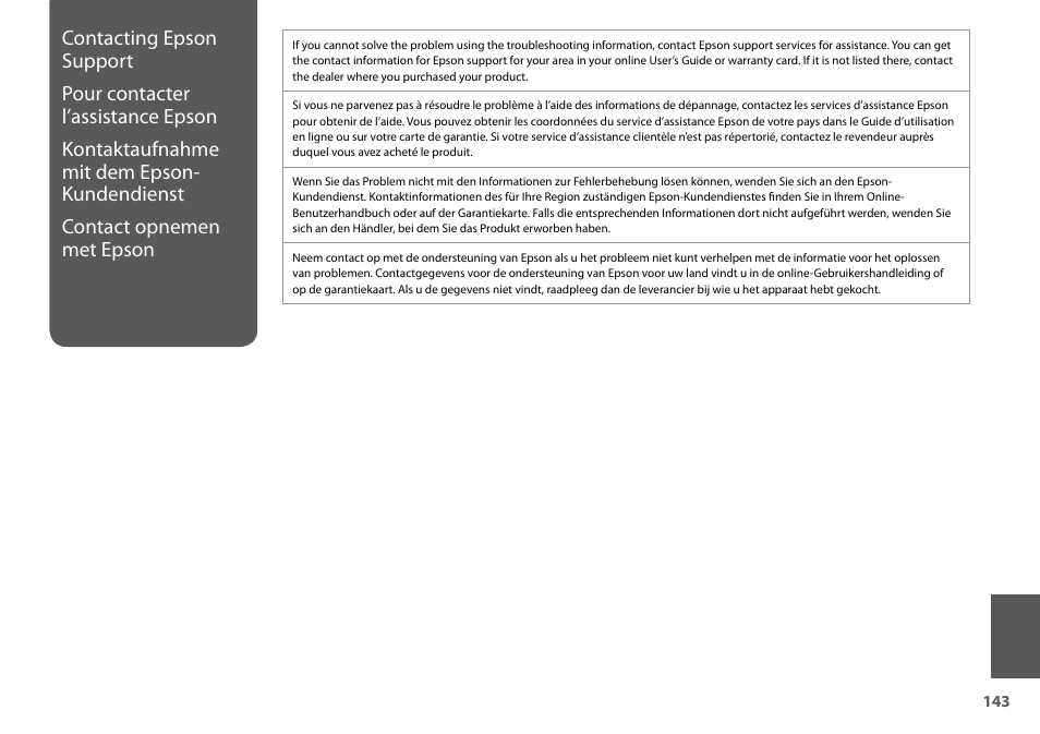 Epson Stylus SX620FW User Manual | Page 143 / 148