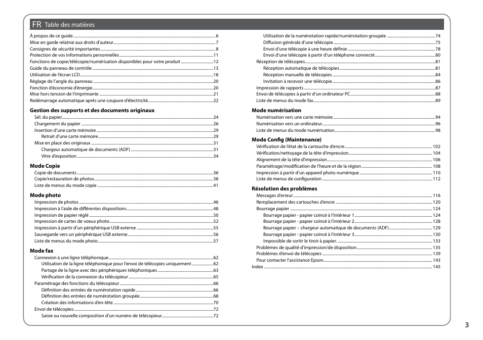 Epson Stylus SX620FW User Manual | Page 3 / 148
