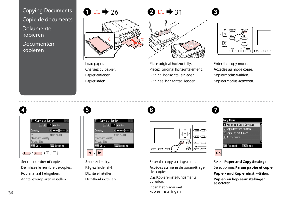 Ar & 26 b r & 31 c | Epson Stylus SX620FW User Manual | Page 36 / 148