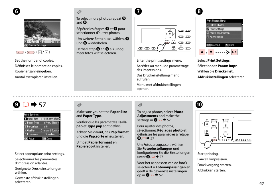 Hi r & 57 | Epson Stylus SX620FW User Manual | Page 47 / 148