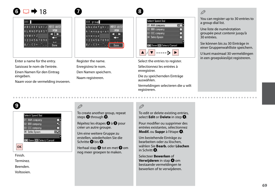 Fr & 18 | Epson Stylus SX620FW User Manual | Page 69 / 148
