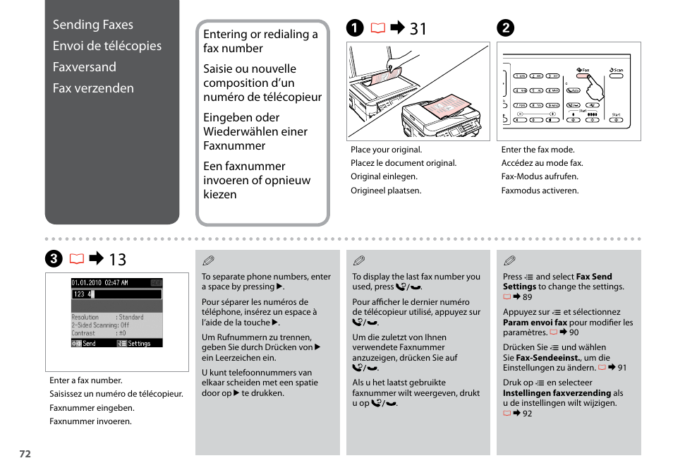 Ar & 31, Bc r & 13 | Epson Stylus SX620FW User Manual | Page 72 / 148
