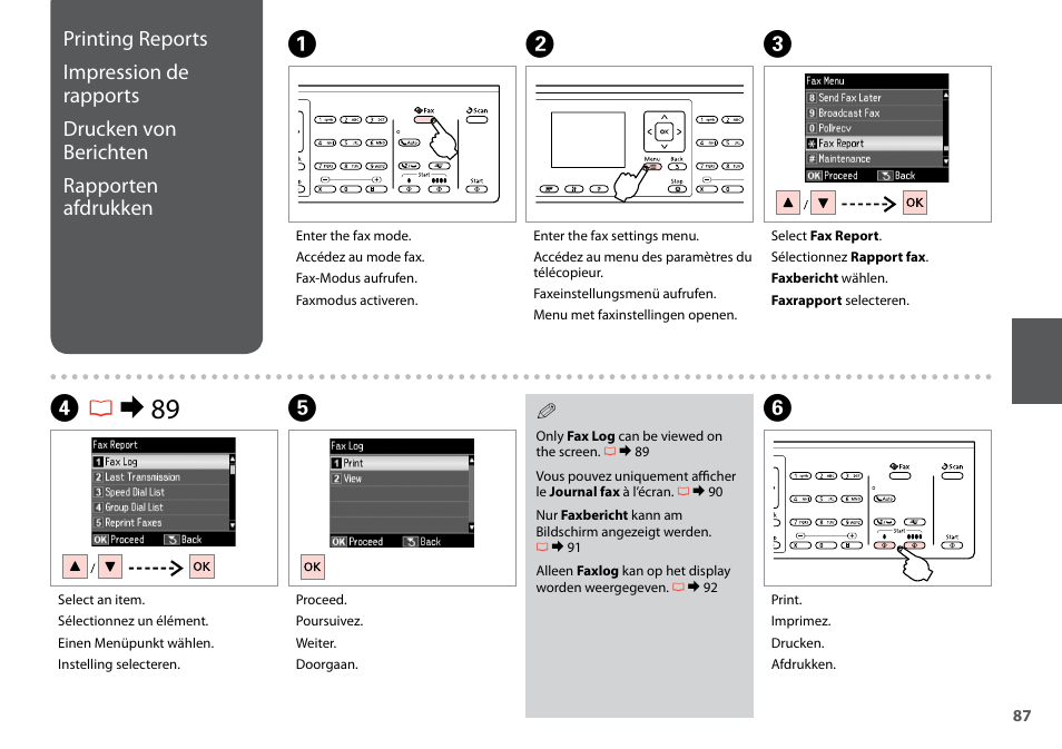 Dr & 89 | Epson Stylus SX620FW User Manual | Page 87 / 148