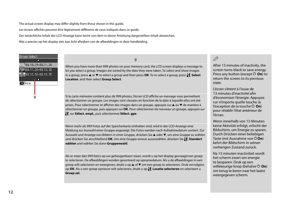 Epson Stylus SX510W User Manual | Page 12 / 72