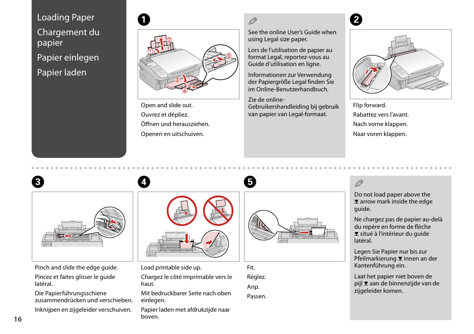 Ab d e | Epson Stylus SX510W User Manual | Page 16 / 72