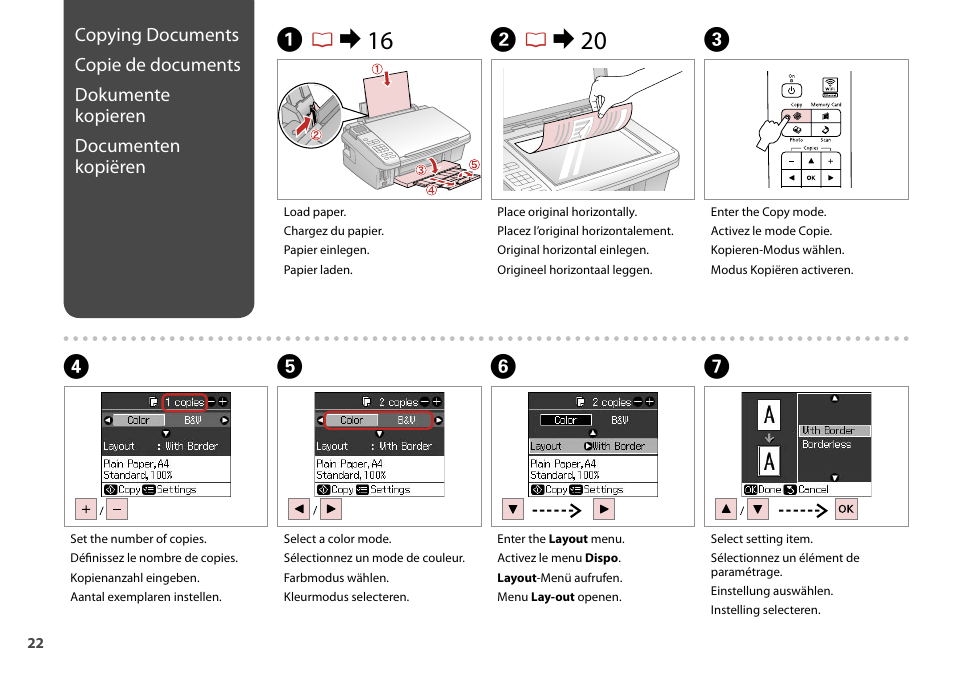 Ar & 16 b r & 20 c | Epson Stylus SX510W User Manual | Page 22 / 72