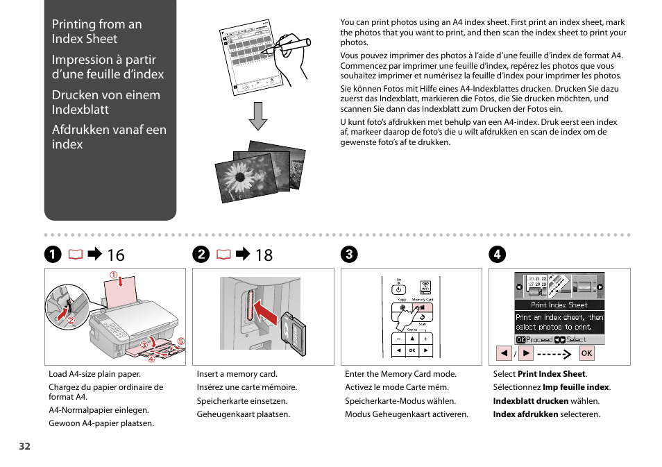 Ar & 16, Br & 18 | Epson Stylus SX510W User Manual | Page 32 / 72