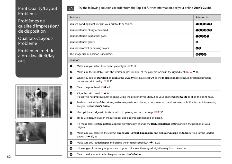 Epson Stylus SX510W User Manual | Page 62 / 72