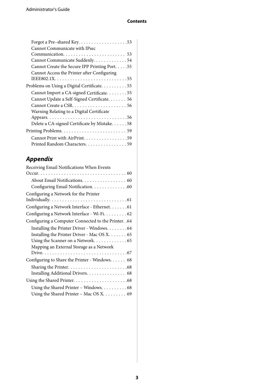 Appendix | Epson WorkForce Pro WF-R8590 DTWF User Manual | Page 3 / 69