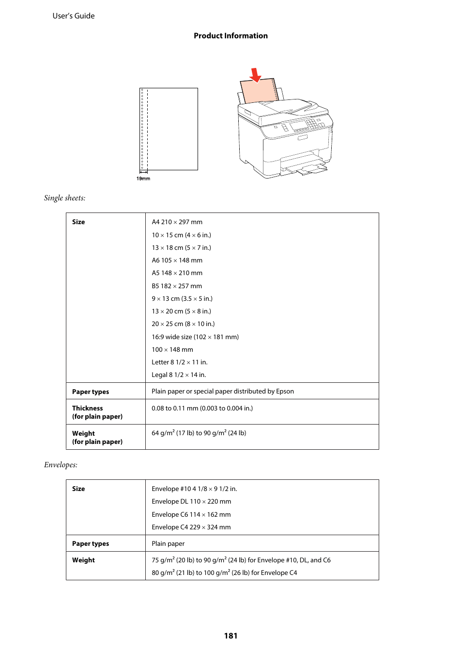 Epson WP-M4595DNF User Manual | Page 181 / 203