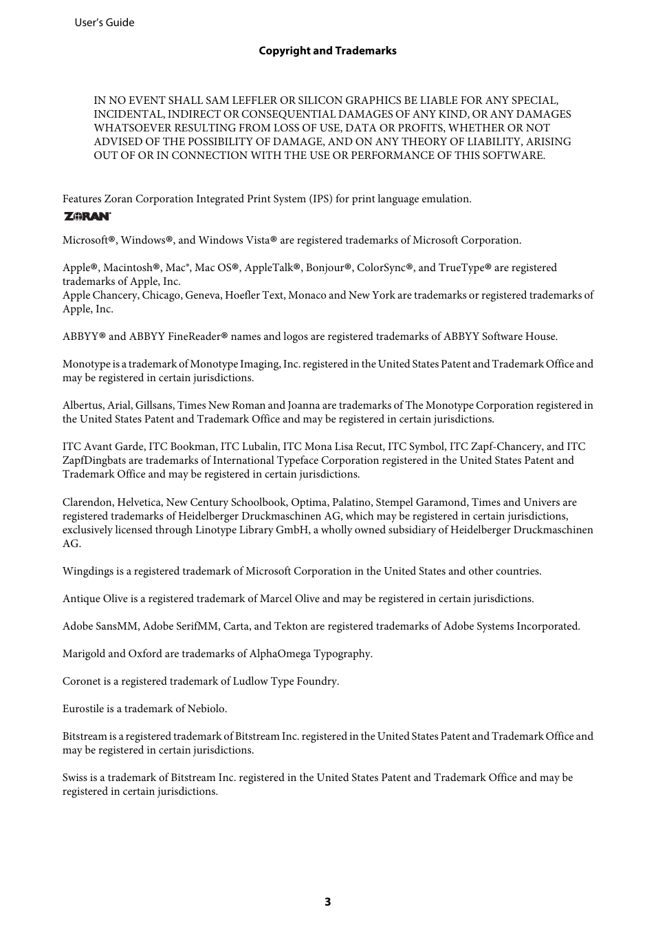 Epson WP-M4595DNF User Manual | Page 3 / 203