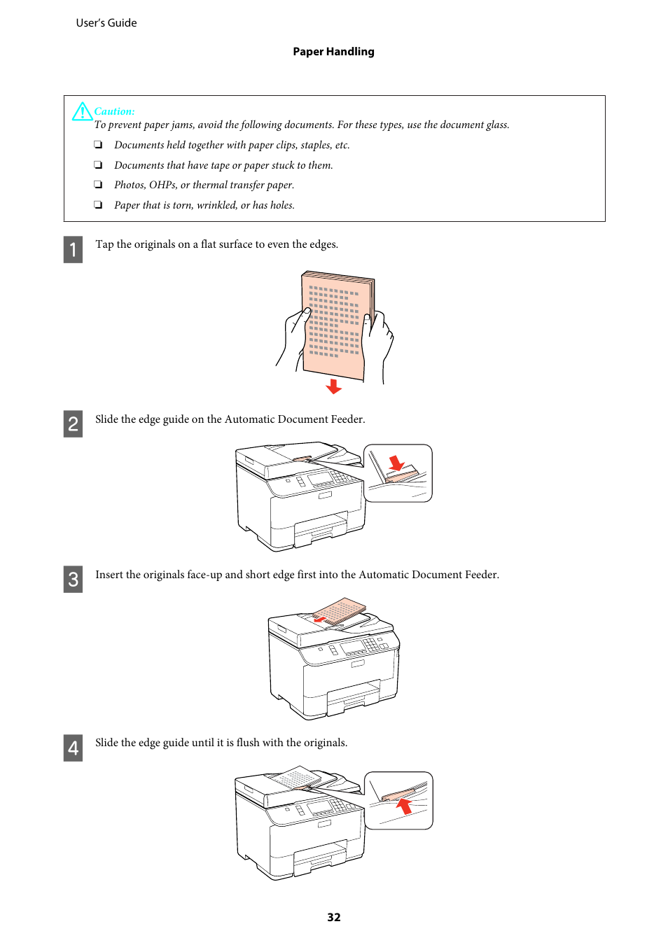 Epson WP-M4595DNF User Manual | Page 32 / 203