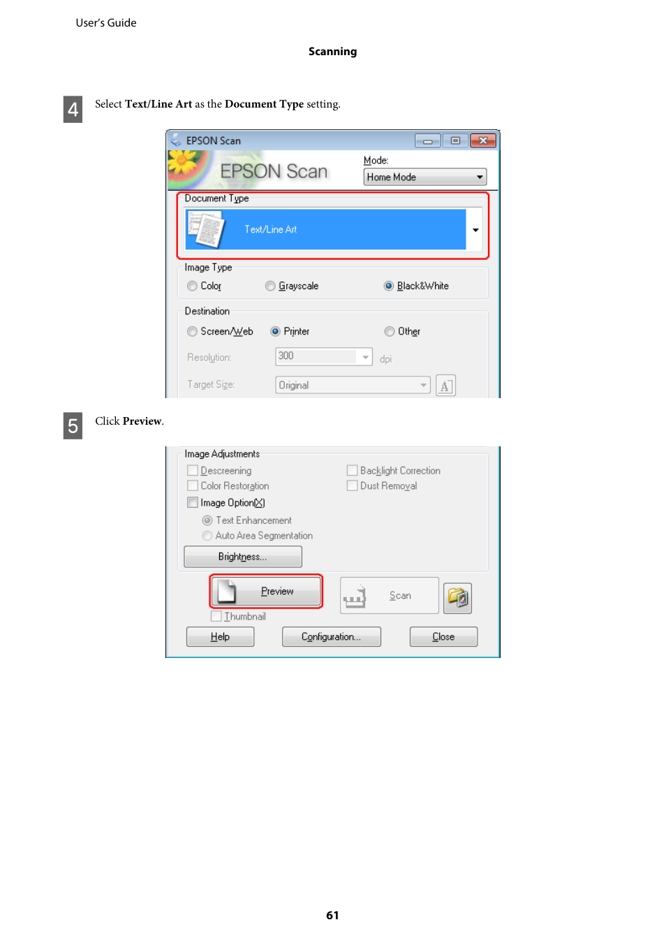 Epson WP-M4595DNF User Manual | Page 61 / 203