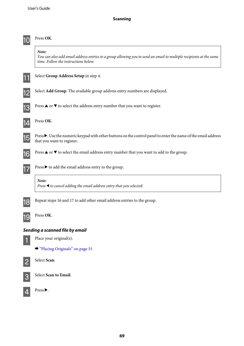 Epson WP-M4595DNF User Manual | Page 69 / 203