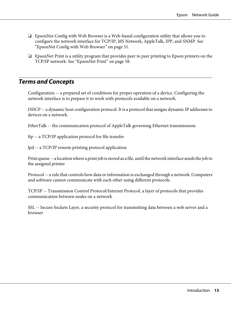 Terms and concepts | Epson AcuLaser C9300 User Manual | Page 13 / 92