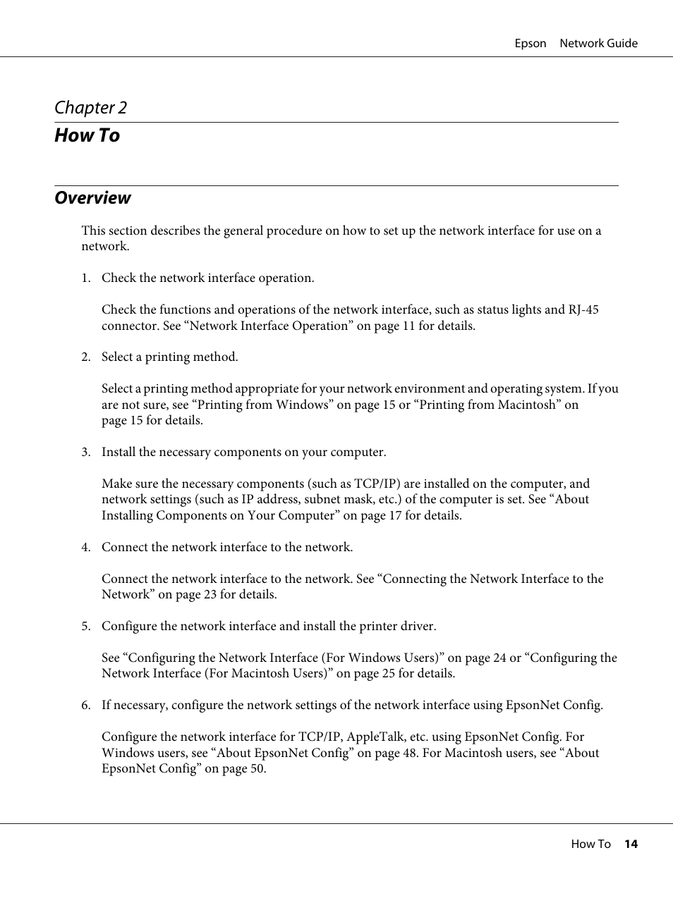 How to, Overview, Chapter 2 how to | Chapter 2 | Epson AcuLaser C9300 User Manual | Page 14 / 92