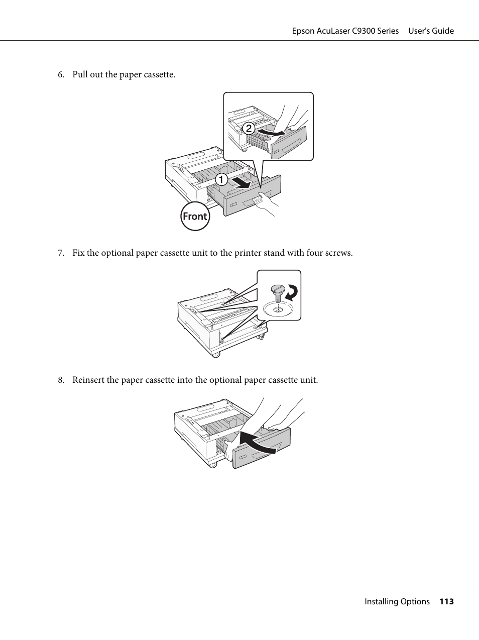 Epson AcuLaser C9300 User Manual | Page 113 / 210