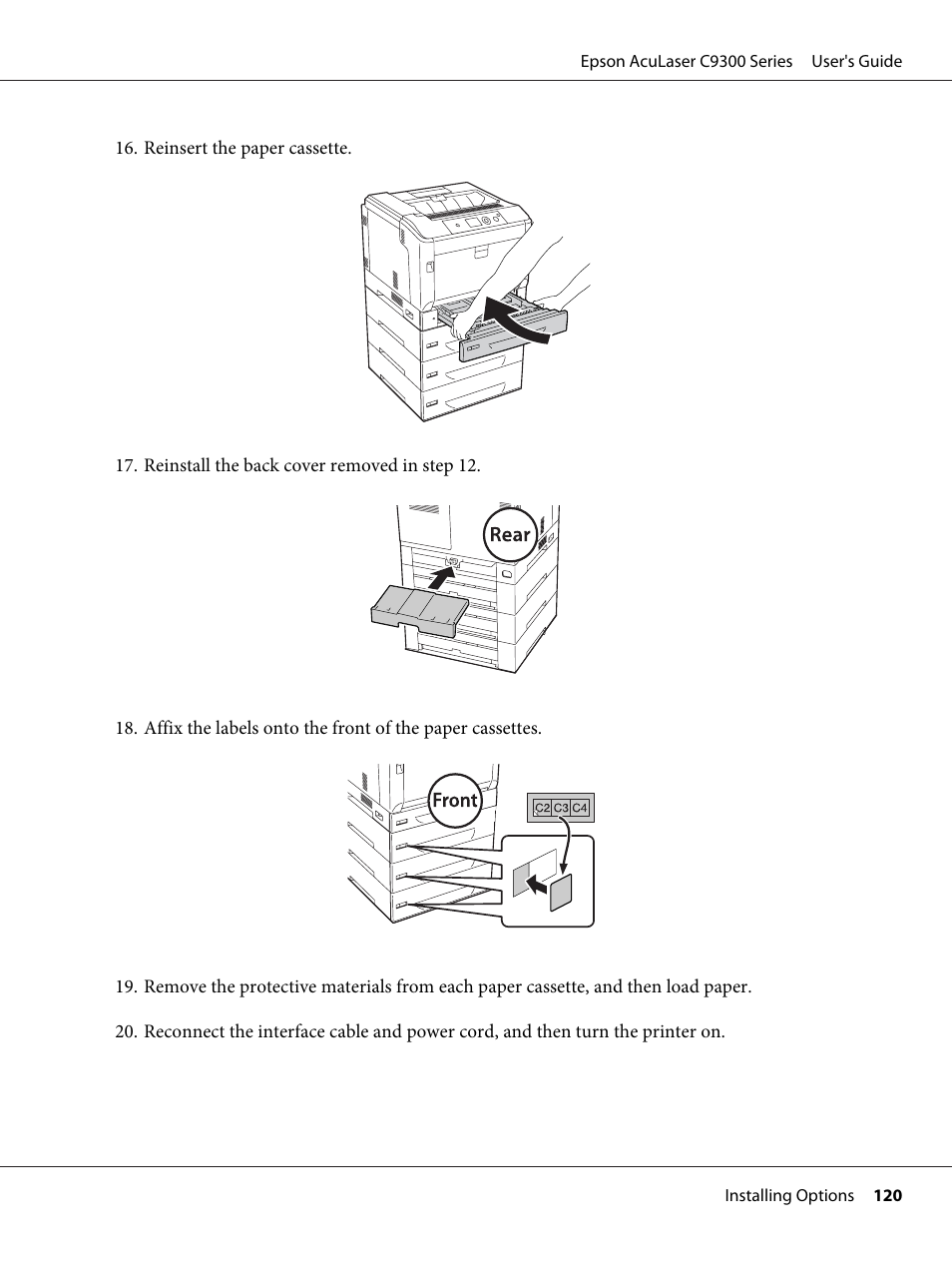 Epson AcuLaser C9300 User Manual | Page 120 / 210