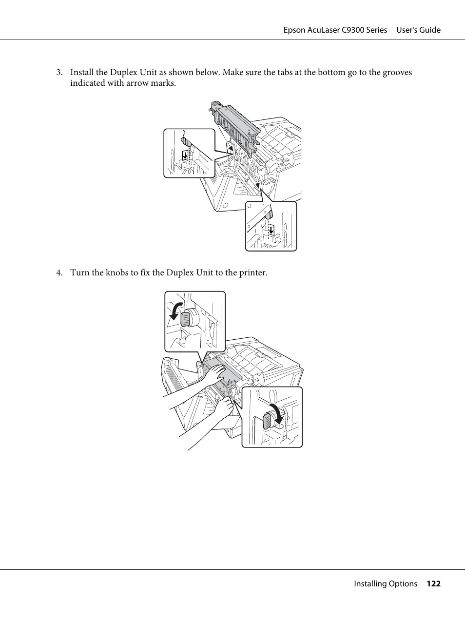 Epson AcuLaser C9300 User Manual | Page 122 / 210