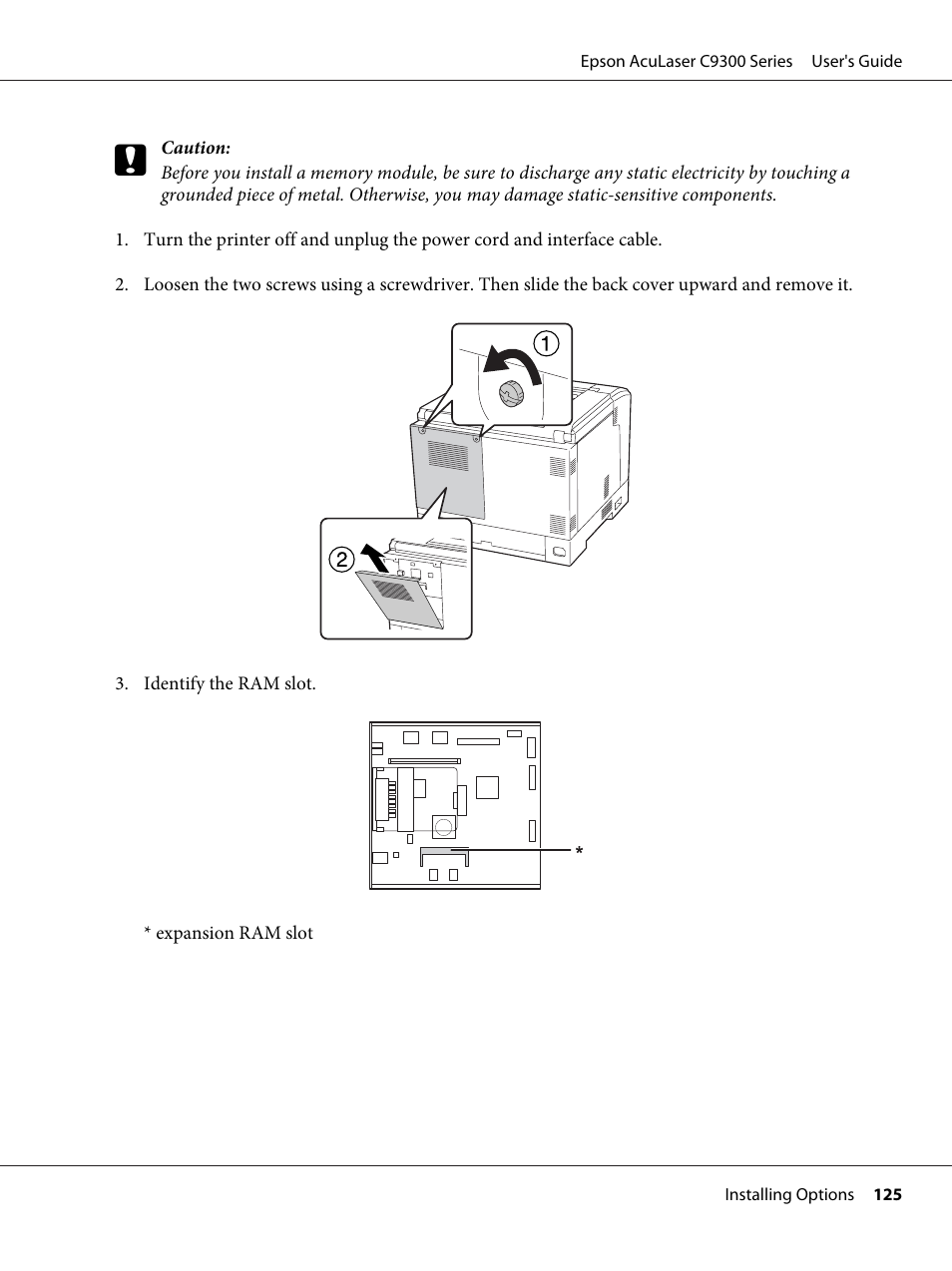 Epson AcuLaser C9300 User Manual | Page 125 / 210