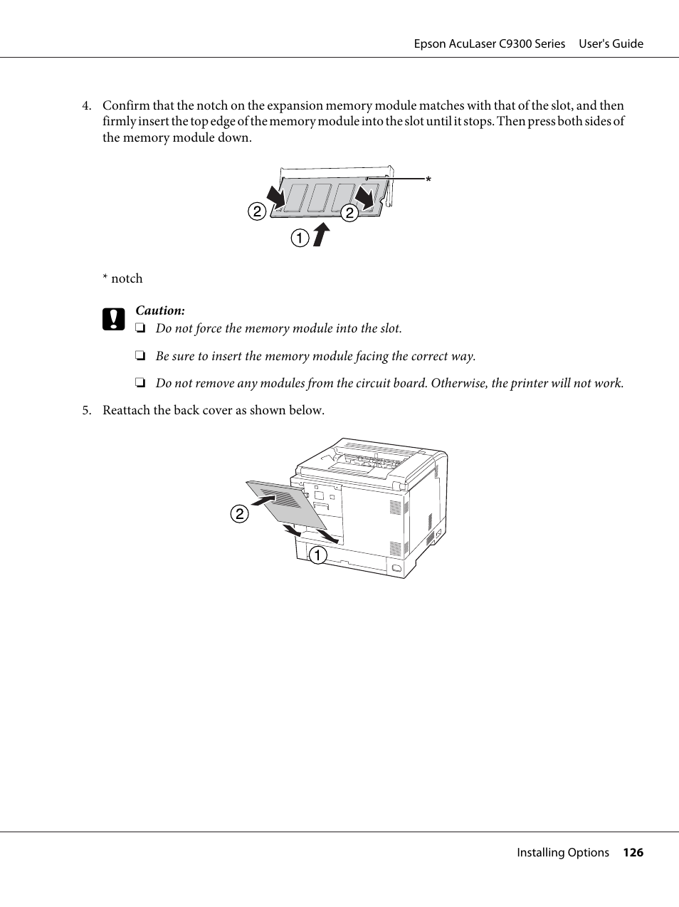 Epson AcuLaser C9300 User Manual | Page 126 / 210