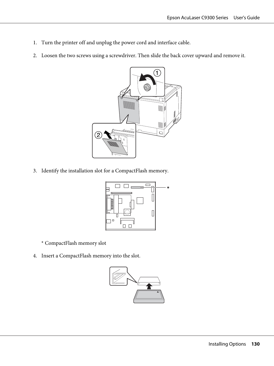 Epson AcuLaser C9300 User Manual | Page 130 / 210