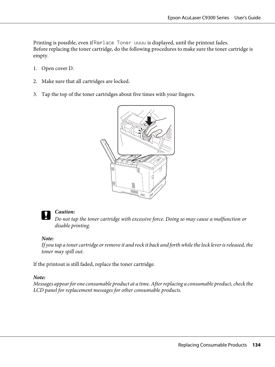 Epson AcuLaser C9300 User Manual | Page 134 / 210
