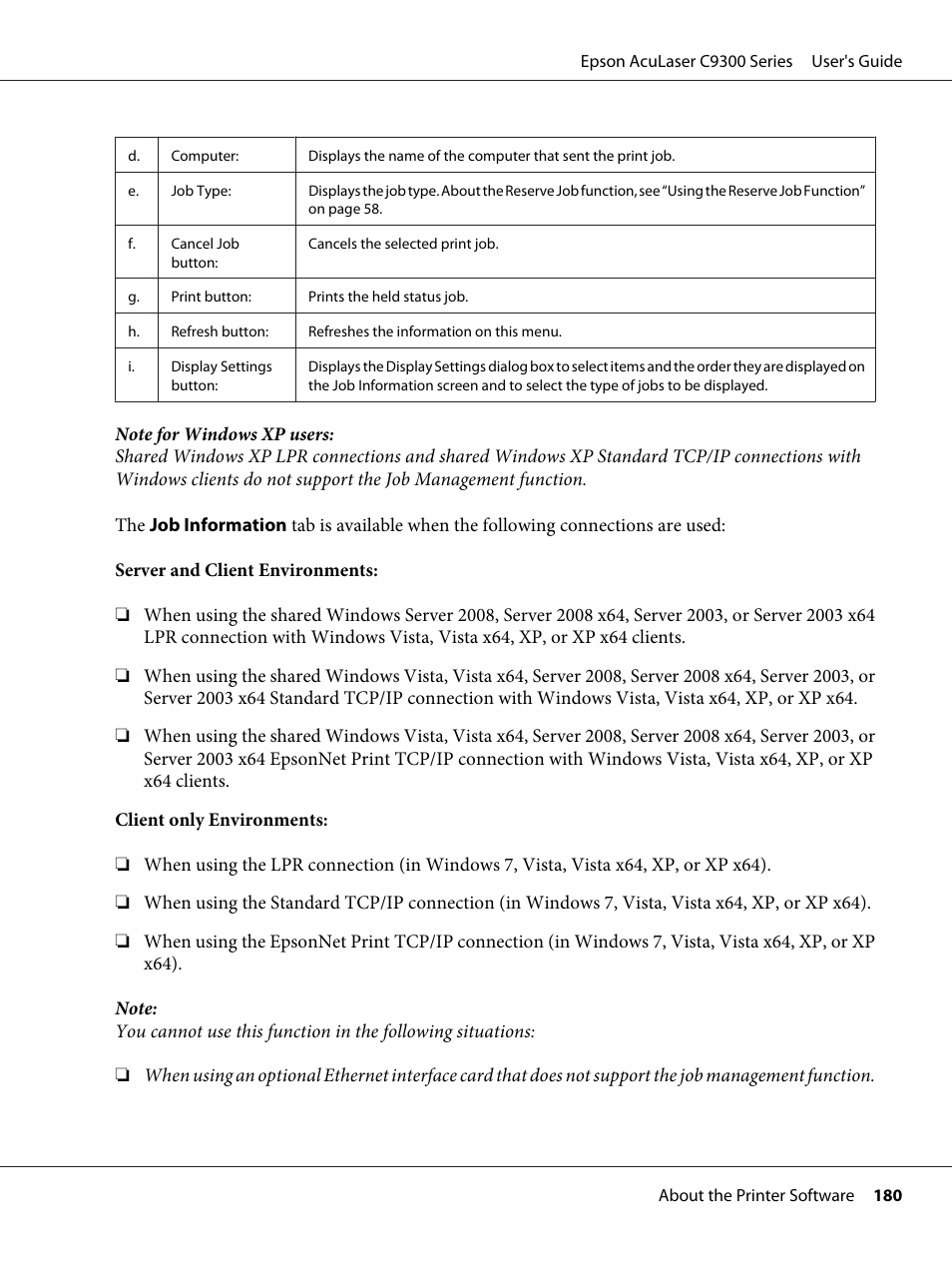 Epson AcuLaser C9300 User Manual | Page 180 / 210