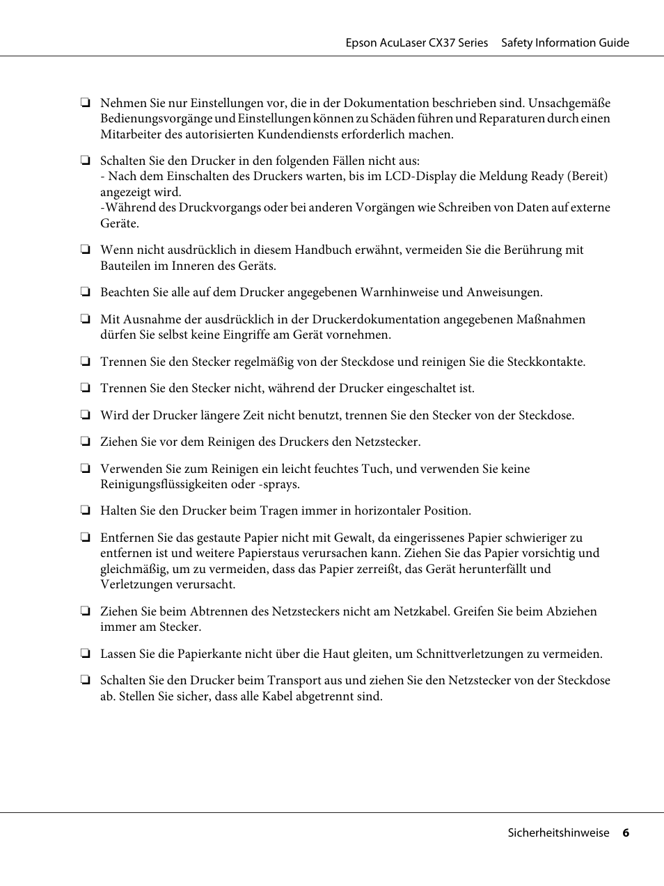 Epson AcuLaser CX37DNF User Manual | Page 14 / 225