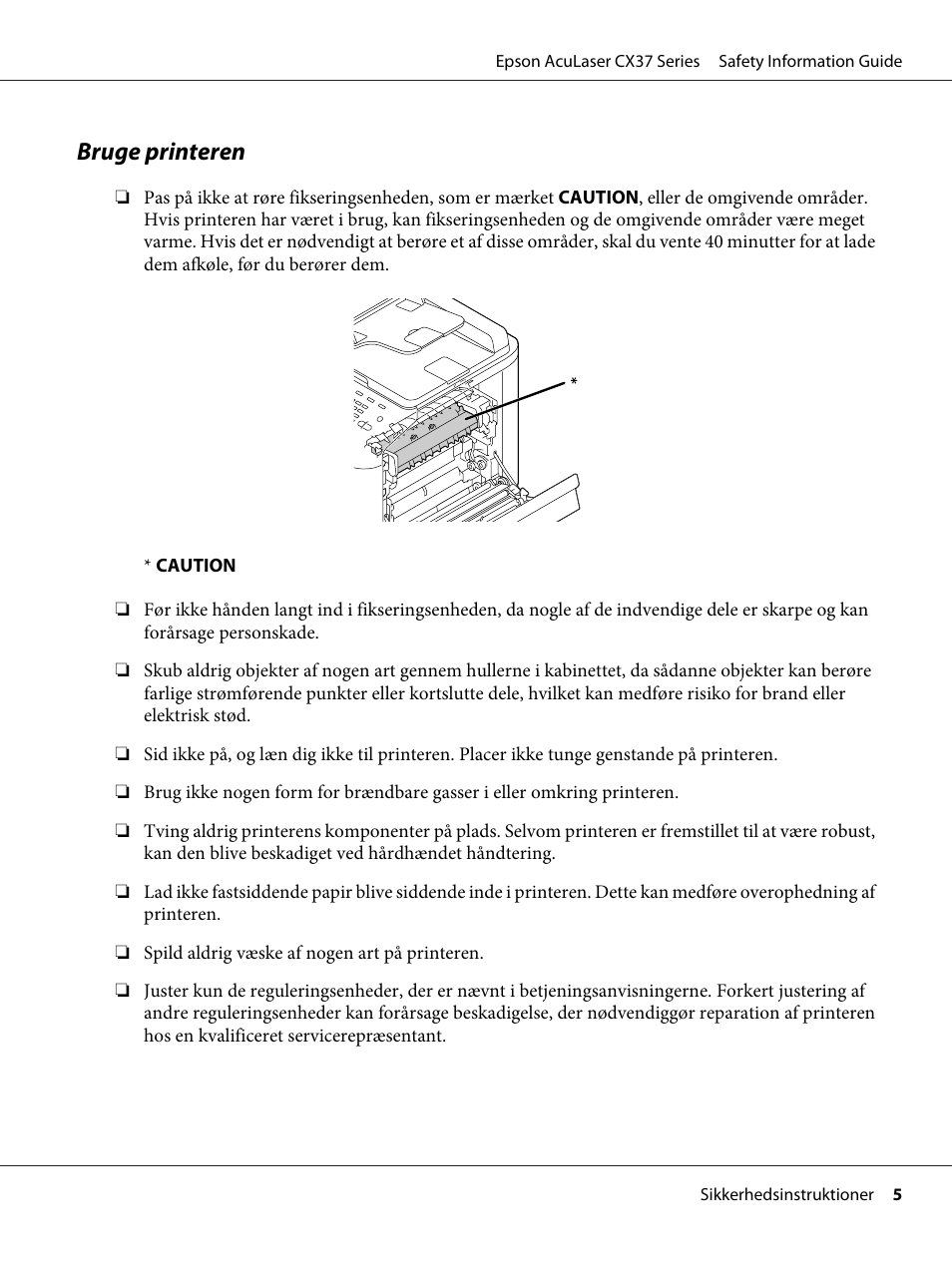 Bruge printeren | Epson AcuLaser CX37DNF User Manual | Page 67 / 225